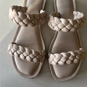 DV by Dolce Vita Braided Strap Sandals - Cream